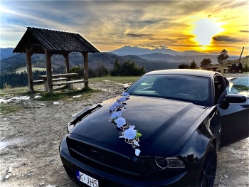 Ford Mustang, Samochód, auto do ślubu, limuzyna Pszów
