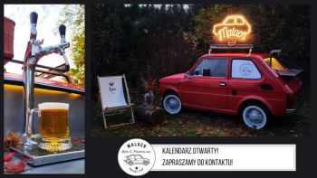 Wine & Beer Van  - bar na wesele, event / Piaggio / Fiat 126p /, Barman na wesele Częstochowa