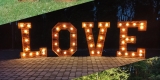 Nalewak w formie ruletki, Rustykalny drewniany napis: LOVE, KOCHAM, 18, Ciechanowiec - zdjęcie 6