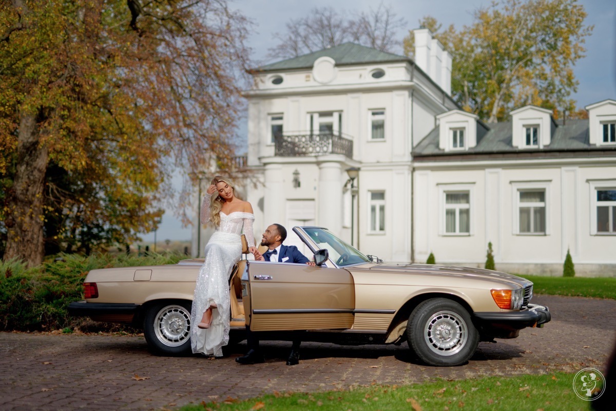 Złoty zabytkowy Mercedes cabrio | Auto do ślubu Warszawa, mazowieckie - zdjęcie 1