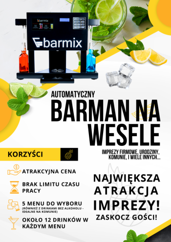 BARMIX - Barman na Wesele - Największa Atrakcja, Barman na wesele Nowa Sól