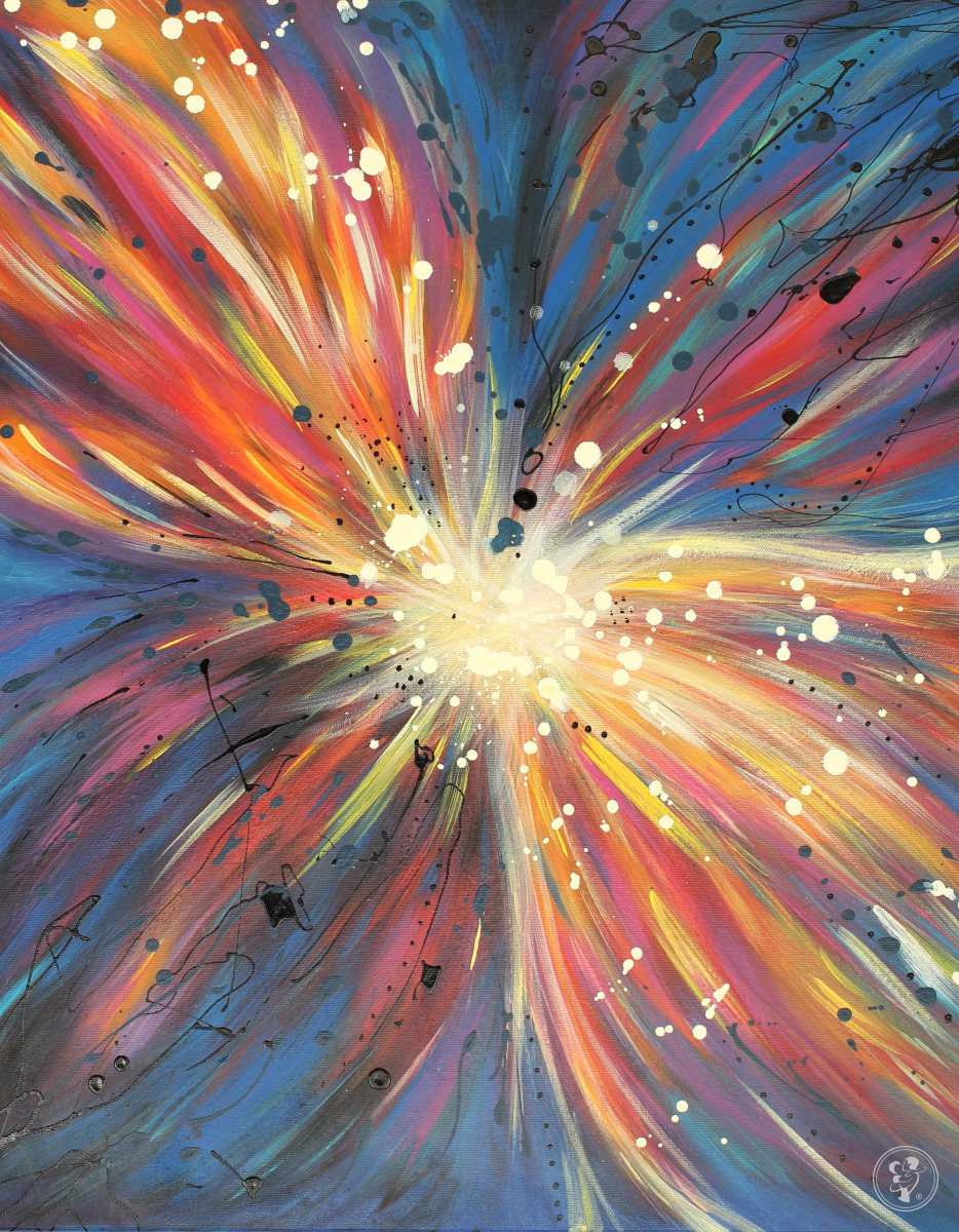 Abstrakcyjny obraz na płótnie Eternity 80x80cm - Anya Truskolaska - zdjęcie 1
