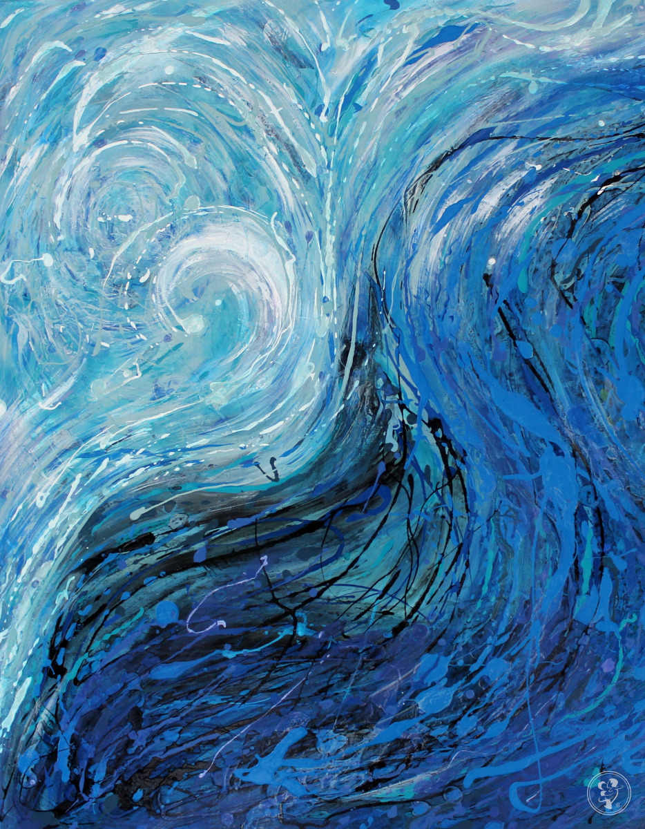 Obraz abstrakcyjny Surrender To Nature 100x100 cm - Anya Truskolaska - zdjęcie 1