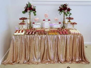 Słodki stół/candy bar, tort ślubny, torty okolicznościowe, Słodki stół Sędziszów