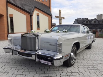 Klasykiem do ślubu:Lincoln Continental V8   1976r. , GAZ 24 1977r., Samochód, auto do ślubu, limuzyna Stary Sącz