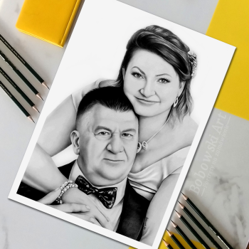 Portrety i karykatury na prezent i podziękowania - Bobowski Art 🎁, Prezenty ślubne Gdynia