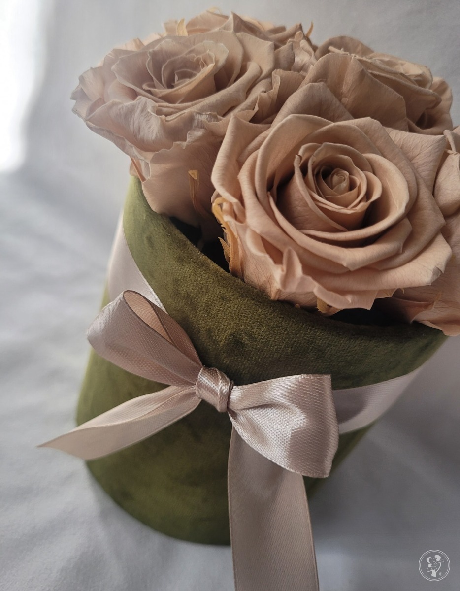 Flower box z 7 wiecznych róż bez napisu - zdjęcie 1