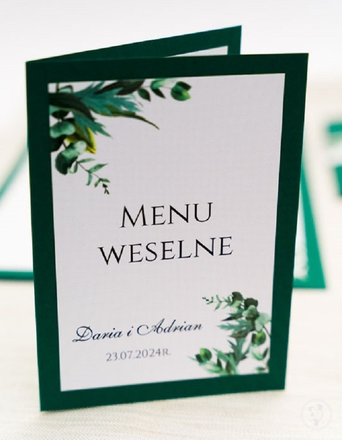 Menu weselne M.14 - zdjęcie 1