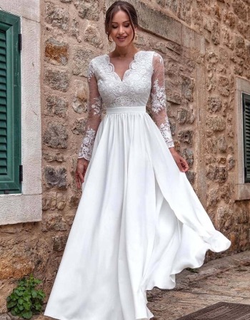 Suknia ślubna Grecja – biała - zdjęcie 1