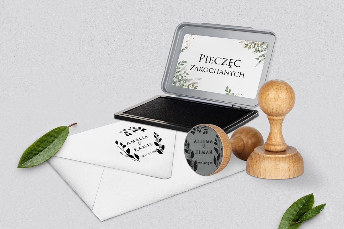Pieczątka, stempel - personalizacja Leaves 3 - zdjęcie 1