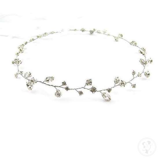 Arabella Silver Mini - opaska ślubna - zdjęcie 1