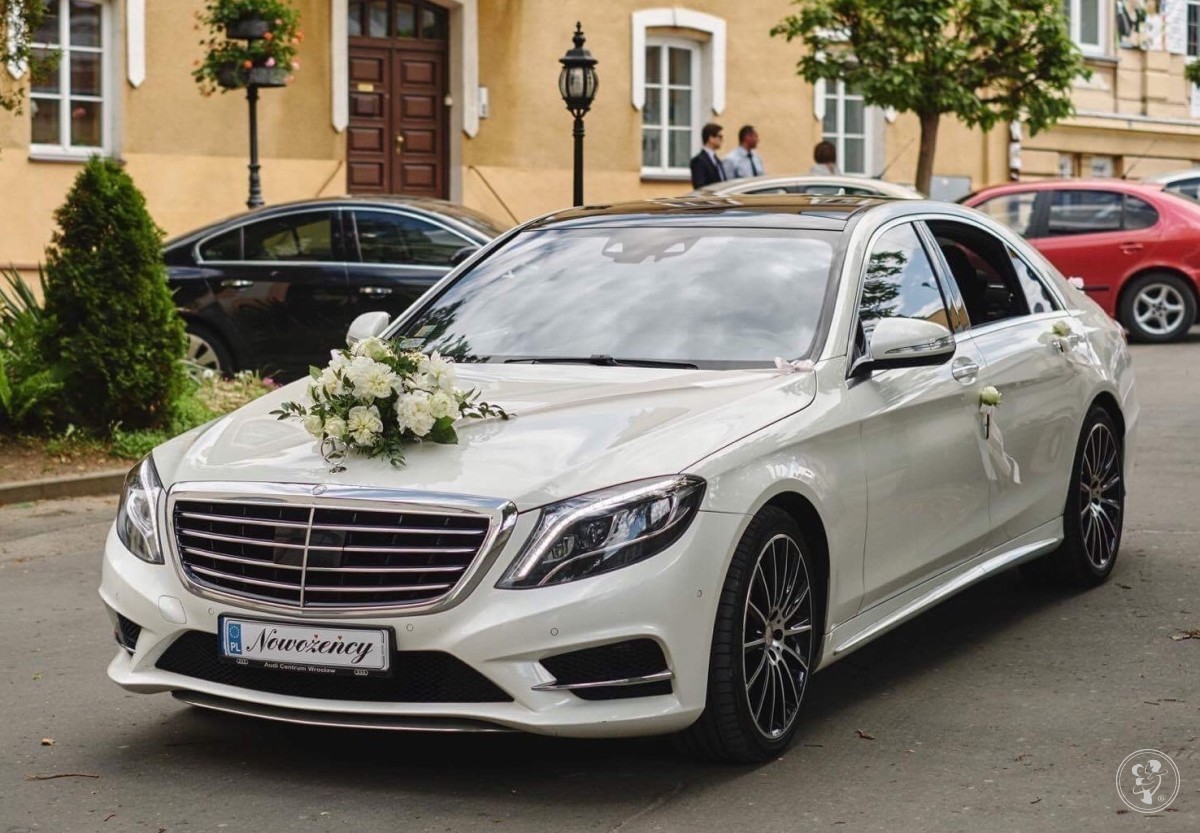 Biały Mercedes S-Klasa Long AMG | Auto do ślubu Rzeszów, podkarpackie - zdjęcie 1