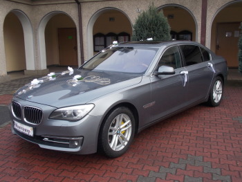 Limuzyna BMW 7 LONG , wesele, ślub i inne ,przystrojenie gratis, Samochód, auto do ślubu, limuzyna Żory