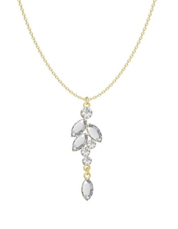 Naszyjnik z kryształami Biżuteria Ślubna SREBRO - zdjęcie 1