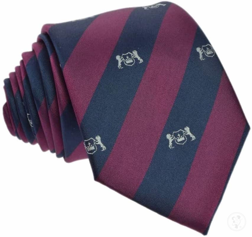 Krawat jedwabny klubowy (herb) - zdjęcie 1
