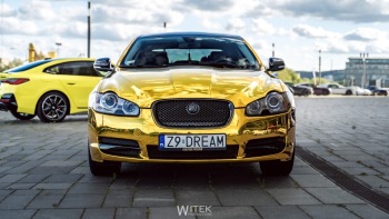Auto do Ślubu Złoty Jaguar,Mustang,Audi,BMW, Samochód, auto do ślubu, limuzyna Biały Bór