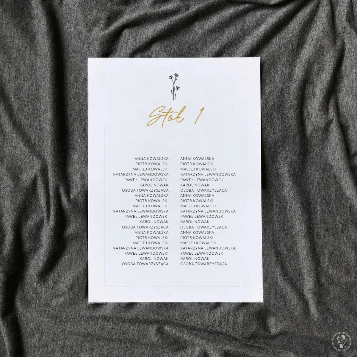 List - Plan stołów - zdjęcie 1