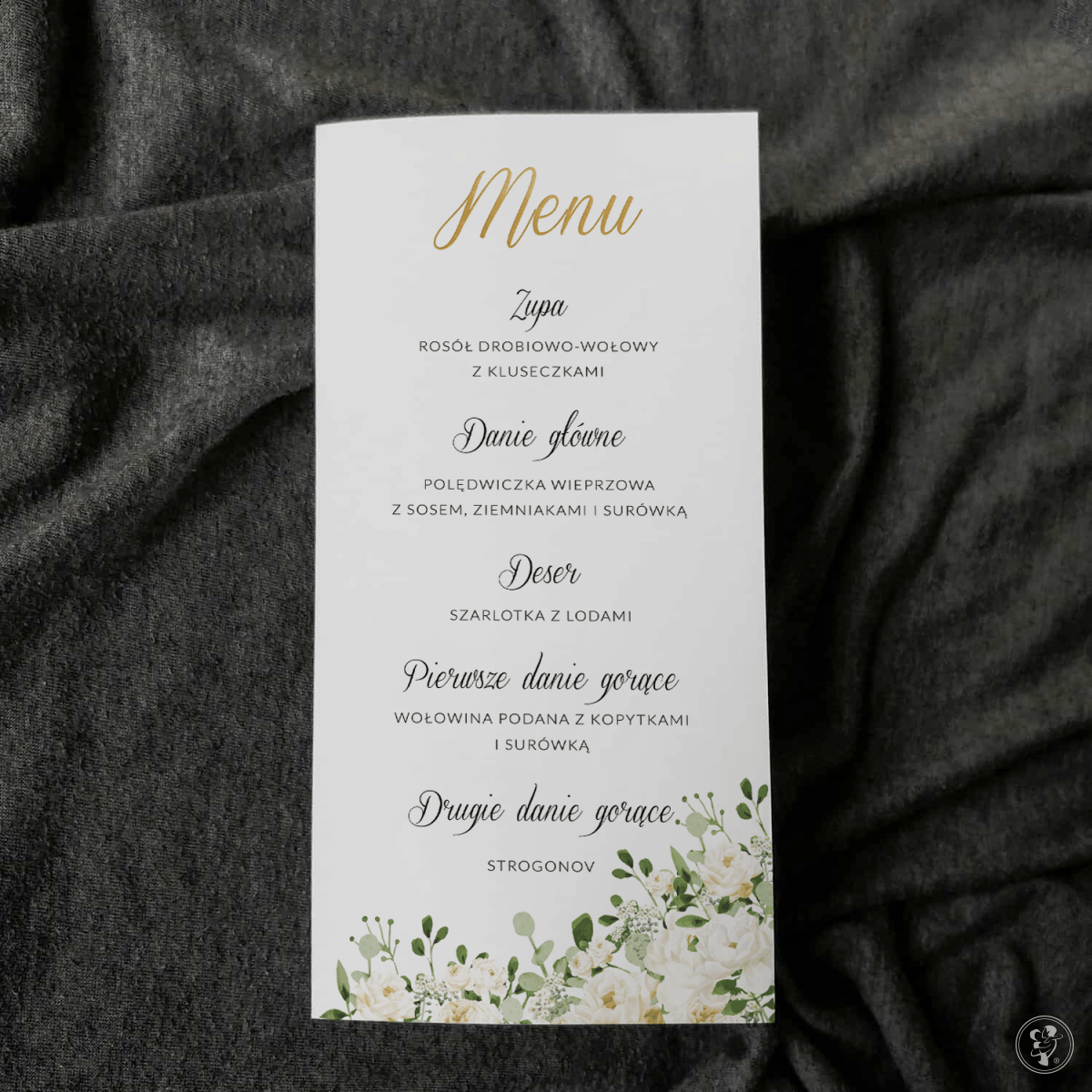 Złota Alina - Menu jednokartkowe - zdjęcie 1