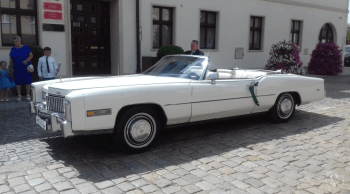 Biały Cadillac Eldorado Cabrio | Auto do ślubu Lubin, dolnośląskie