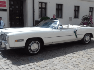 Biały Cadillac Eldorado Cabrio | Auto do ślubu Lubin, dolnośląskie