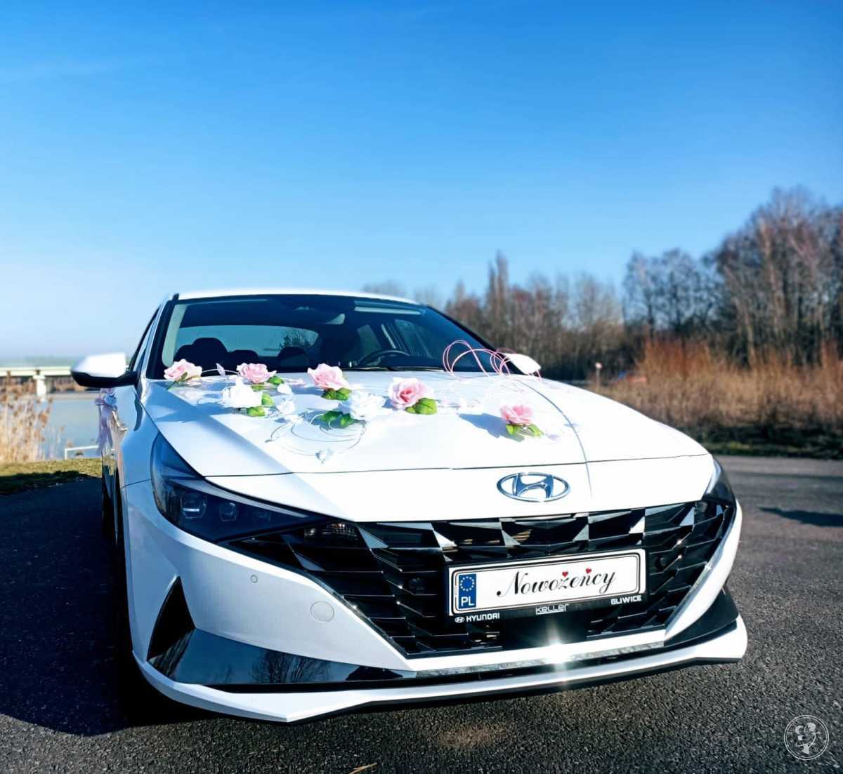 Biały Hyundai elantra exclusive '22 | Auto do ślubu Rybnik, śląskie - zdjęcie 1