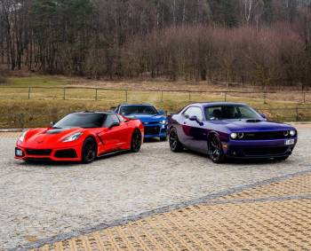 Challenger 5.7 V8 Camaro 6.2 V8 Corvette 6.2 V8 sportcarswynajem, Samochód, auto do ślubu, limuzyna Skalbmierz