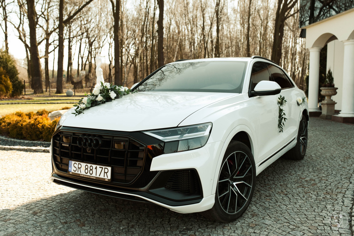 Białe Audi Q8 | Auto do ślubu Paniówki, śląskie - zdjęcie 1
