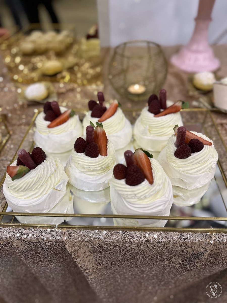 Słodki stół, tort weselny, podziękowania dla Gości, Rybnik - zdjęcie 1