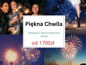 Piękna Chwila Pokaz Fajerwerków | Pokaz sztucznych ogni Kraków, małopolskie