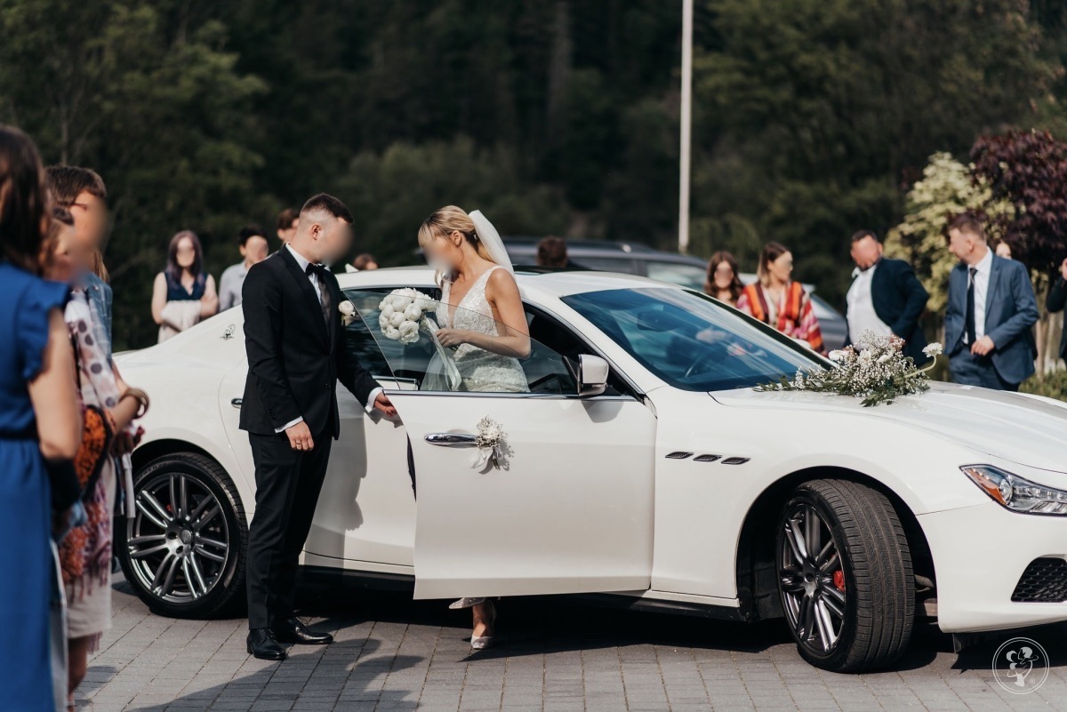 Maserati Ghibli Białe | Auto do ślubu Rabka-Zdrój, małopolskie - zdjęcie 1
