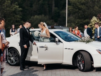 Maserati Ghibli Białe | Auto do ślubu Rabka-Zdrój, małopolskie