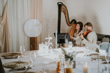 Harfa i Skrzypce | Oprawa muzyczna | Hazuka/Kowalewski Duo, Oprawa muzyczna ślubu Chałupy