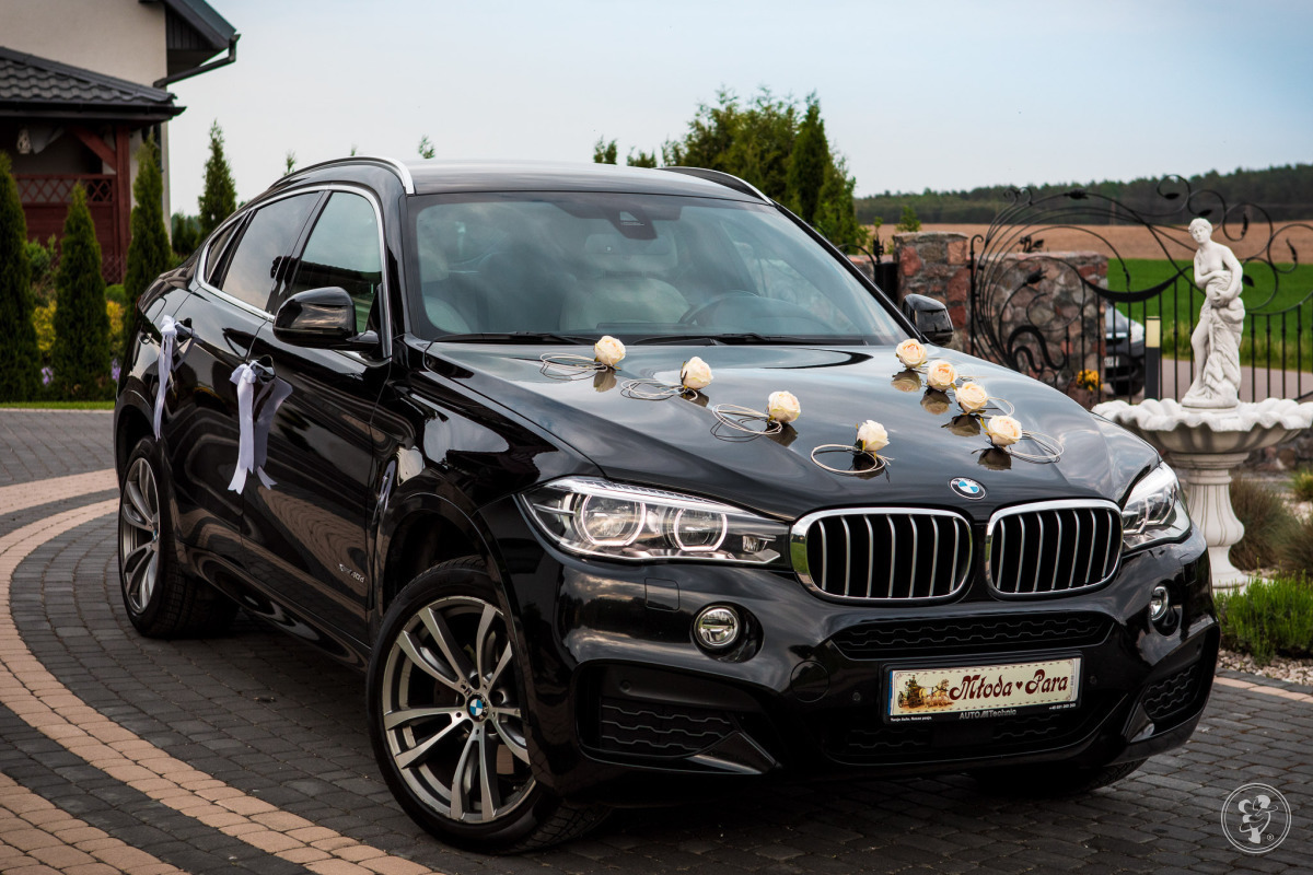 Czarne BMW X6 Pakiet M | Auto do ślubu Olsztyn, warmińsko-mazurskie - zdjęcie 1