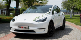 Biała Tesla model Y SUV | Auto do ślubu Wałbrzych, dolnośląskie - zdjęcie 3
