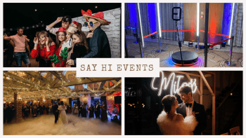 SAY HI EVENTS -10% FOTOBUDKA360, fotobudki klasyczne,dym,iskry,ledony, Fotobudka na wesele Tyszowce