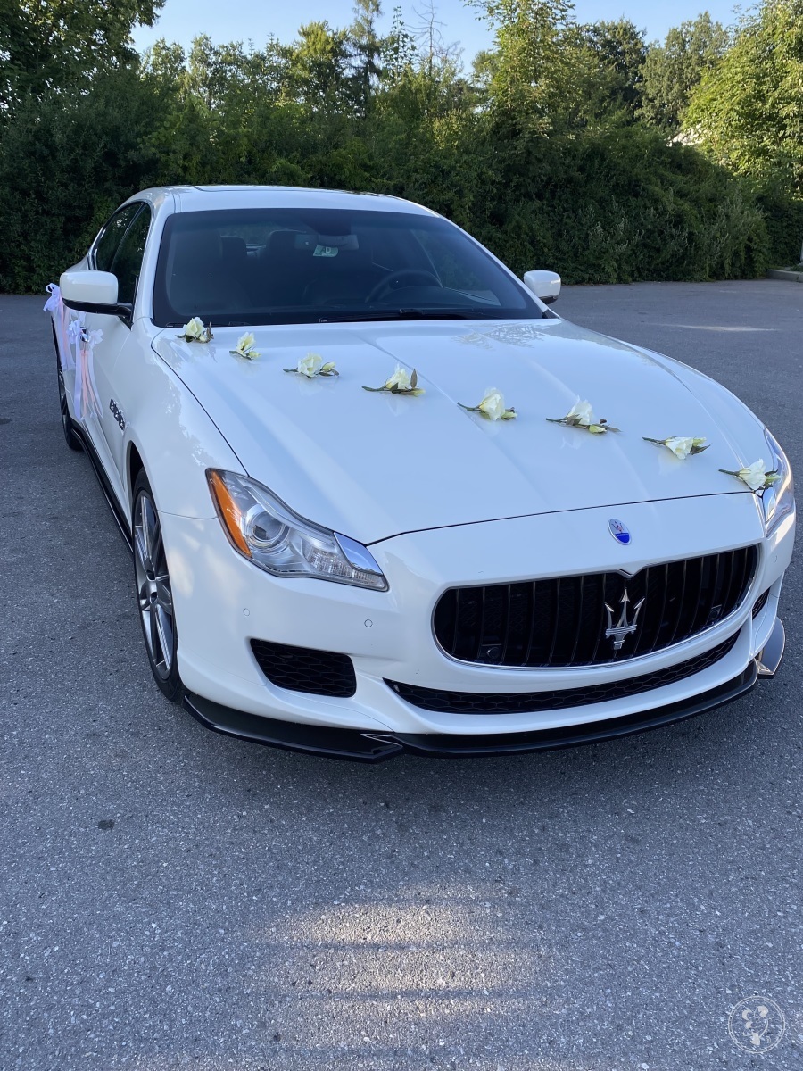 Białe Maserati Quattroporte | Auto do ślubu Bochnia, małopolskie - zdjęcie 1