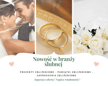 Nwoczesne zaproszenia zbliżeniowe - Hollwood Wedding, Zaproszenia ślubne Gostynin