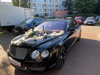 Luksusowe Auta do ślubu - Bentley Flying Spur i Bentley GT Speed,  Warszawa