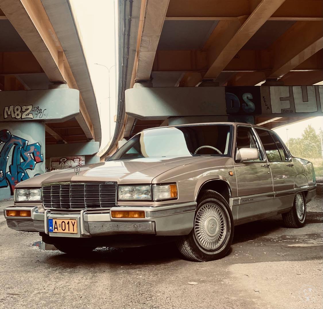 Beżowy Cadillac DeVille 1990r | Auto do ślubu Warszawa, mazowieckie - zdjęcie 1