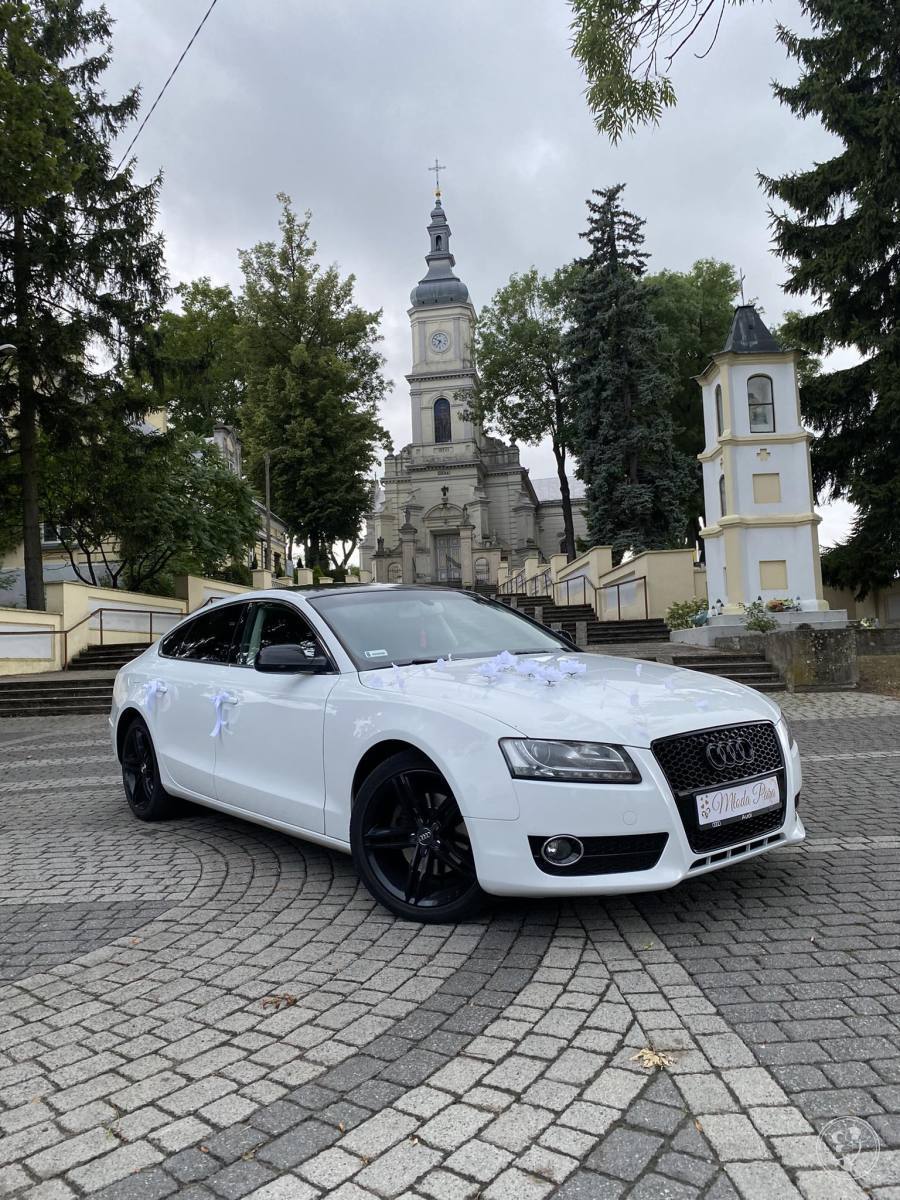 Białe Audi A5 Sportback | Auto do ślubu Konin, wielkopolskie - zdjęcie 1
