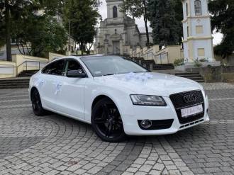 Białe Audi A5 Sportback | Auto do ślubu Konin, wielkopolskie