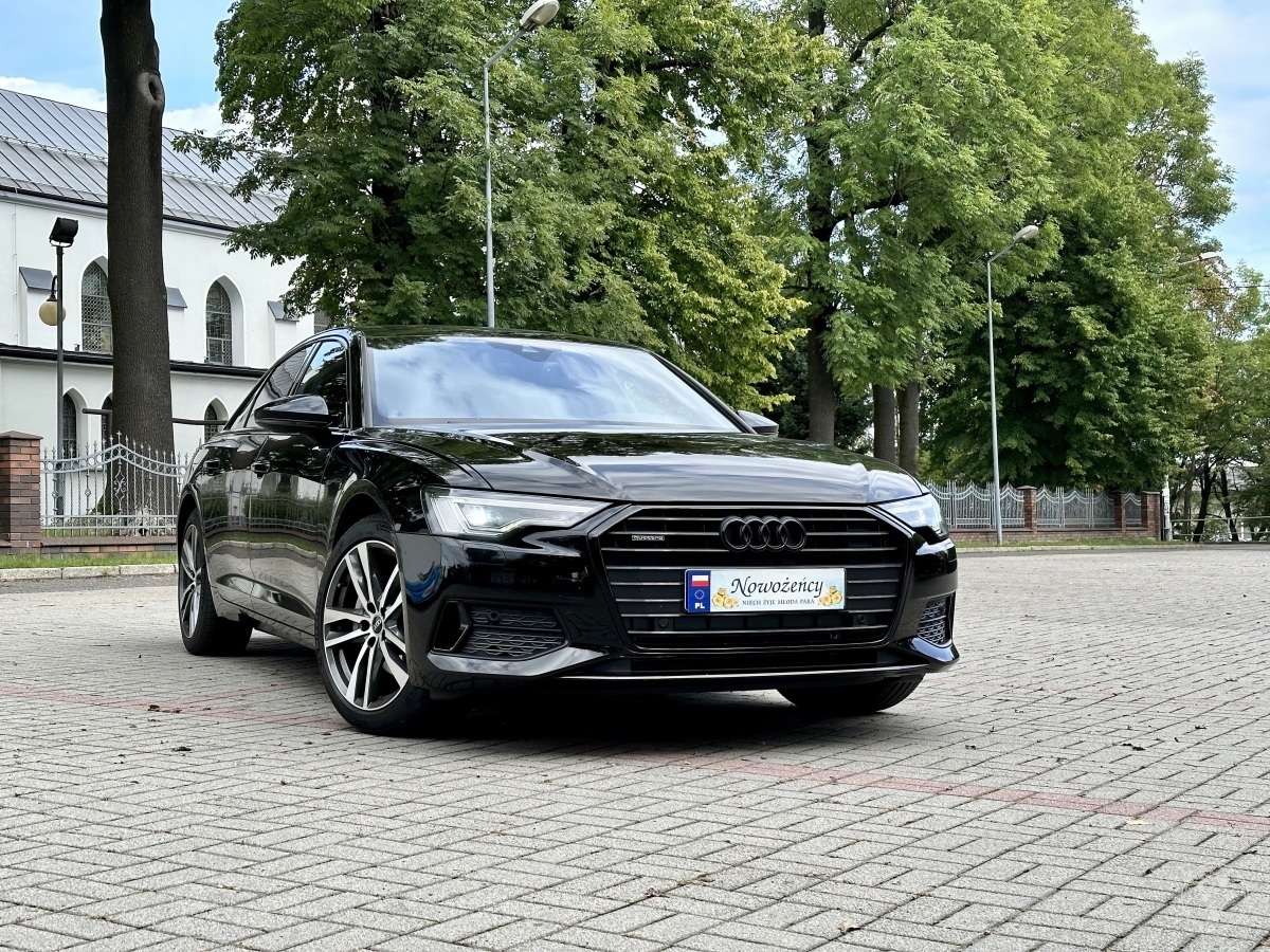 Audi a6 - czarne | Auto do ślubu Mikołów, śląskie - zdjęcie 1
