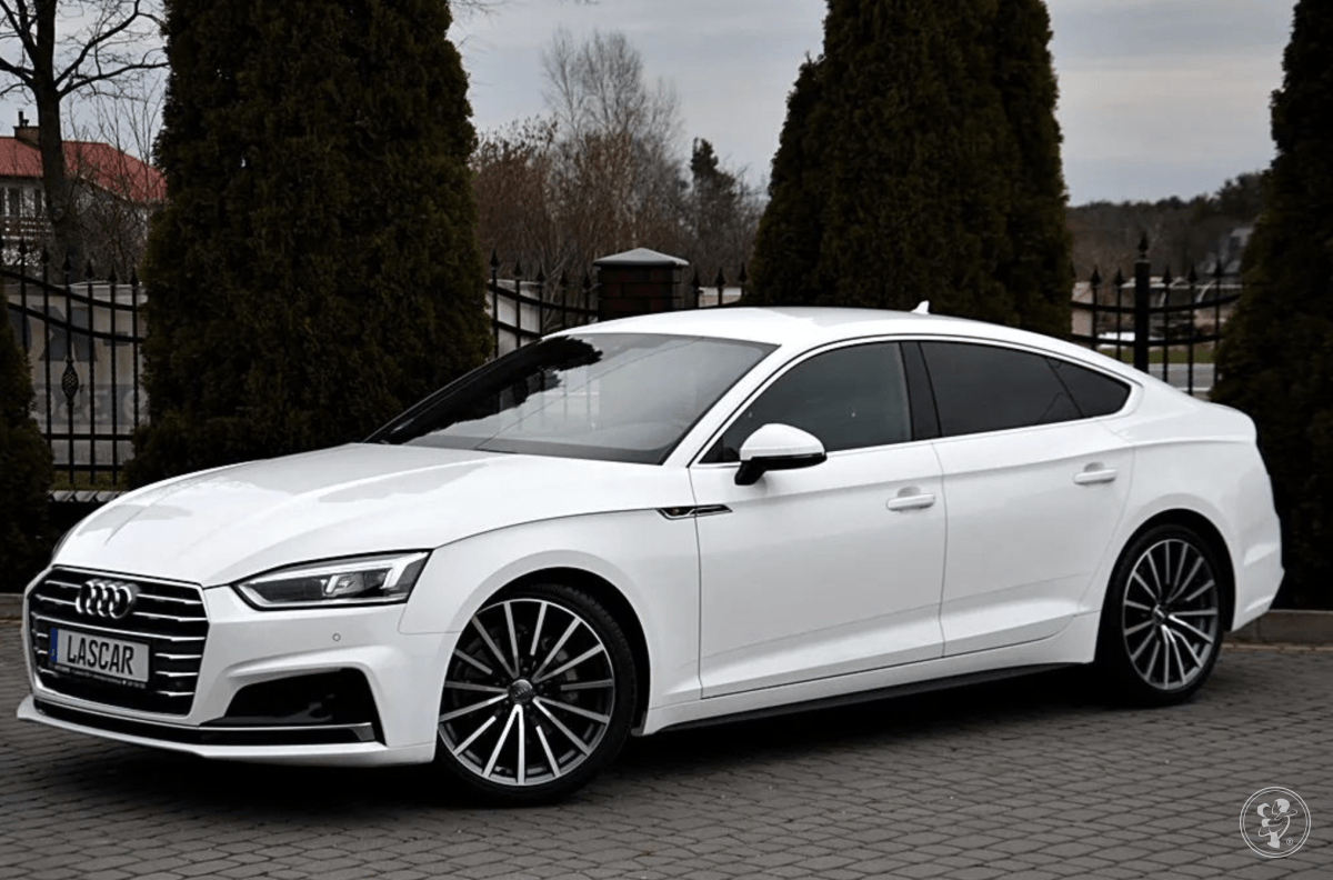 Białe Audi A5 Sline 2019 | Auto do ślubu Szczytno, warmińsko-mazurskie - zdjęcie 1
