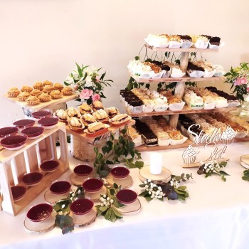 Słodkie stoły, torty weselne, podziękowania dla gości, Słodki stół Wielgie