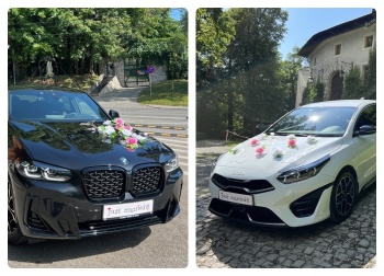 BMW X4 SUV i KIA PROCEED GT Line | Auto do ślubu Kraków, małopolskie
