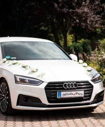Białe Audi A5 S-Line i BMW 530i M pakiet | Auto do ślubu Jarocin, wielkopolskie