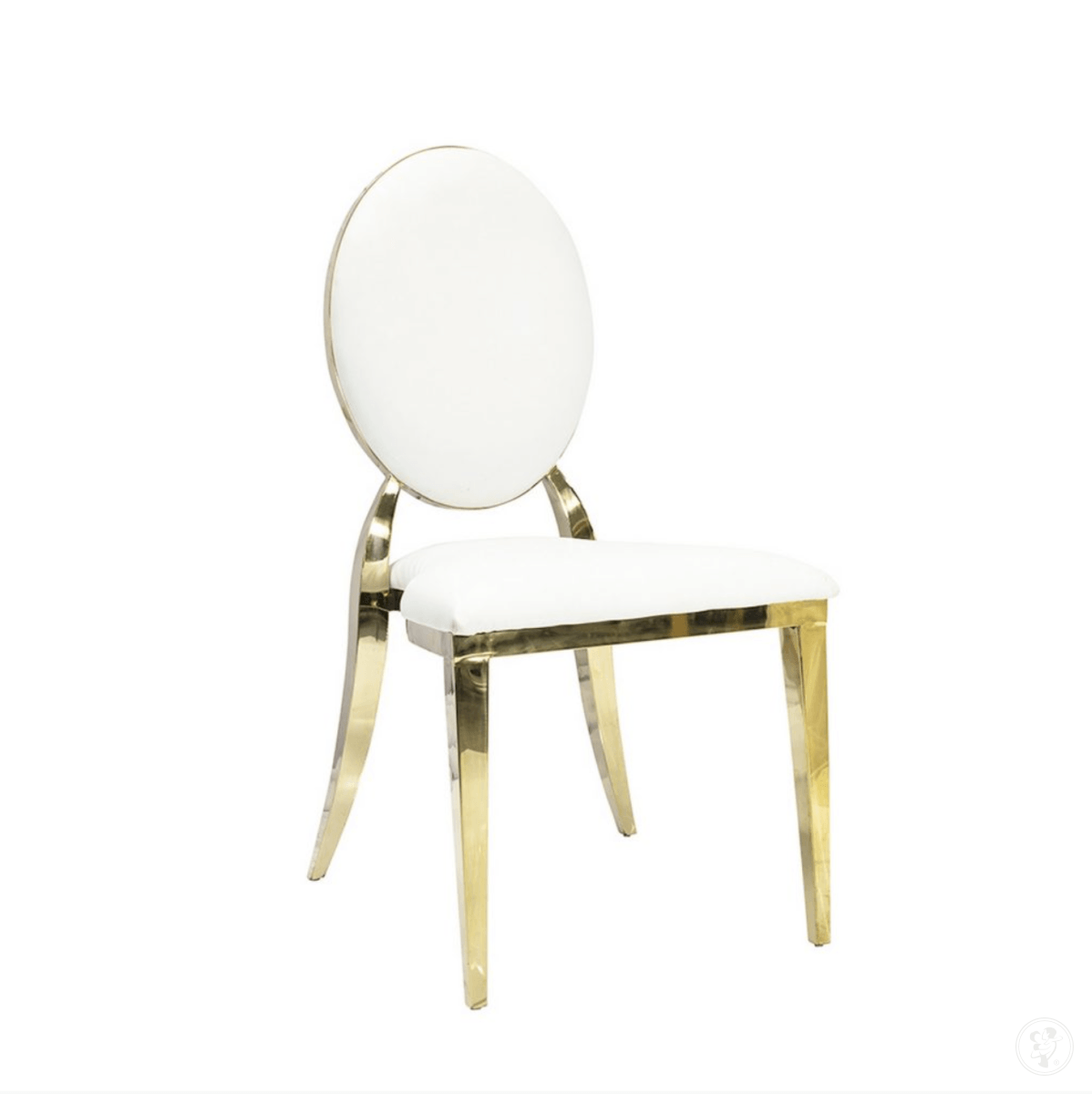 Krzesła Glamour oraz złote sztućce | Dekoracje ślubne Sochaczew, mazowieckie - zdjęcie 1