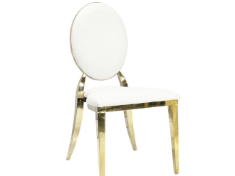 Krzesła Glamour oraz złote sztućce,  Sochaczew