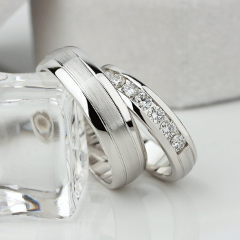 Obrączki ślubne z diamentami - zdjęcie 1