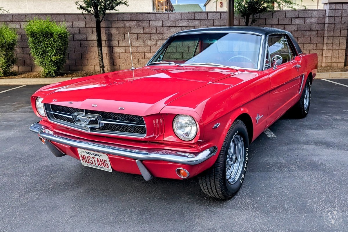 Czerwony Ford Mustang 1965 | Auto do ślubu Jaworzno, śląskie - zdjęcie 1
